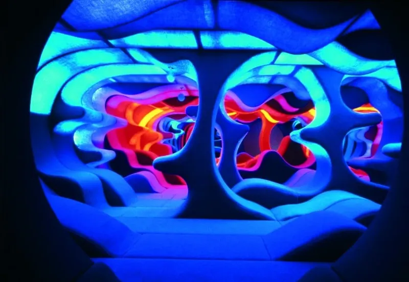 Verner Panton, Phantasy Landscape at the exhhibition Visiona 2, Cologne, Germany, 1970 © Verner Panton Design AG, Basel