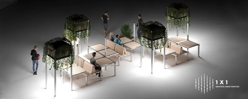 Visual from 1x1 Industrial Urban Furniture