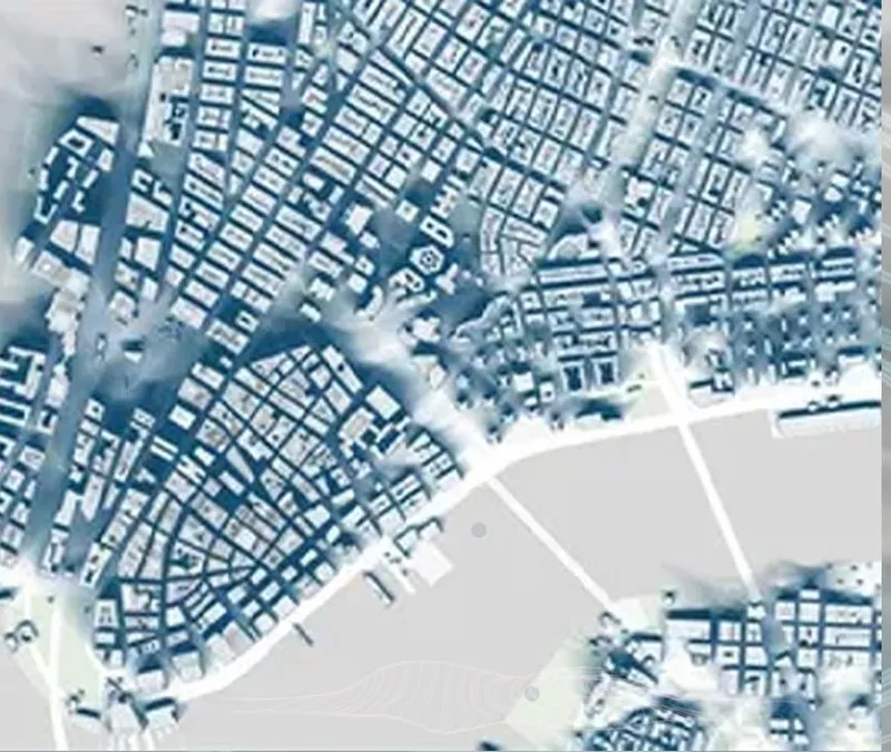 Icy blueprint: Redefining urban landscapes for survival.