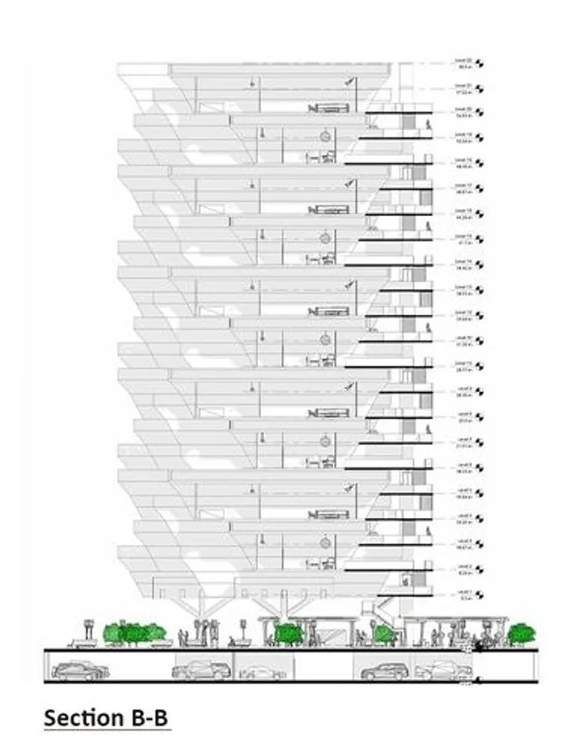 Vertical Living: Octahome's Structural Cross-Section