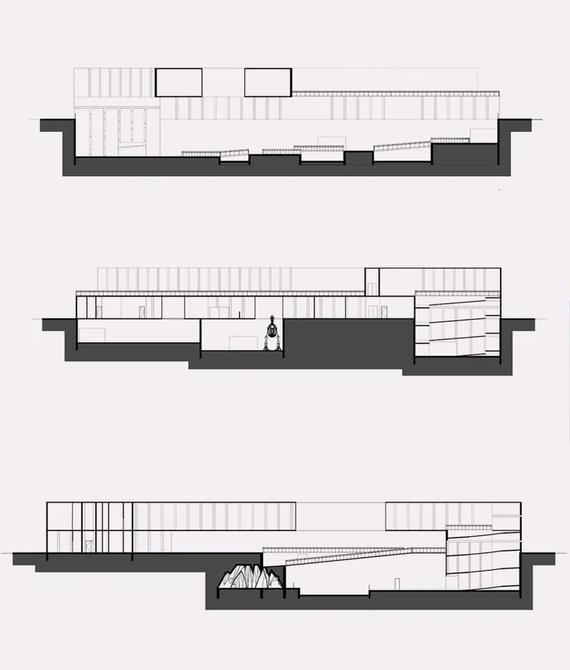 Sleek, sectional views of contemporary geological exploration.