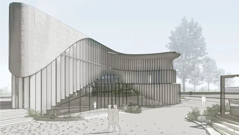 Fluidity and transparency in modern sustainable design.