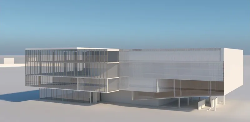 Modern architectural marvel blending technology with sustainability.