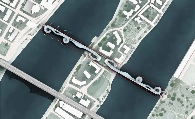 Spaceflowing: Innovative Design Integrating Nature with Urban Flow.