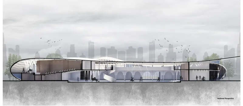 Architectural cross-section reveals FLOW-ER's harmonious design.