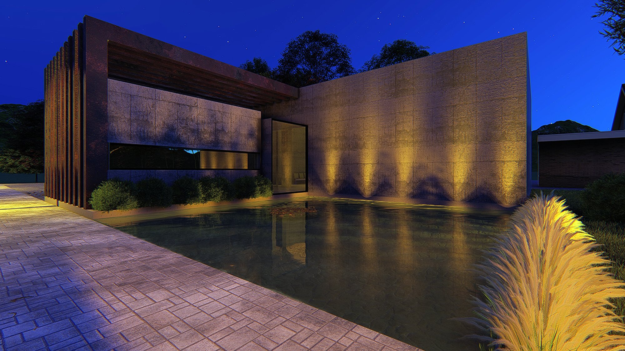 Exterior Night View