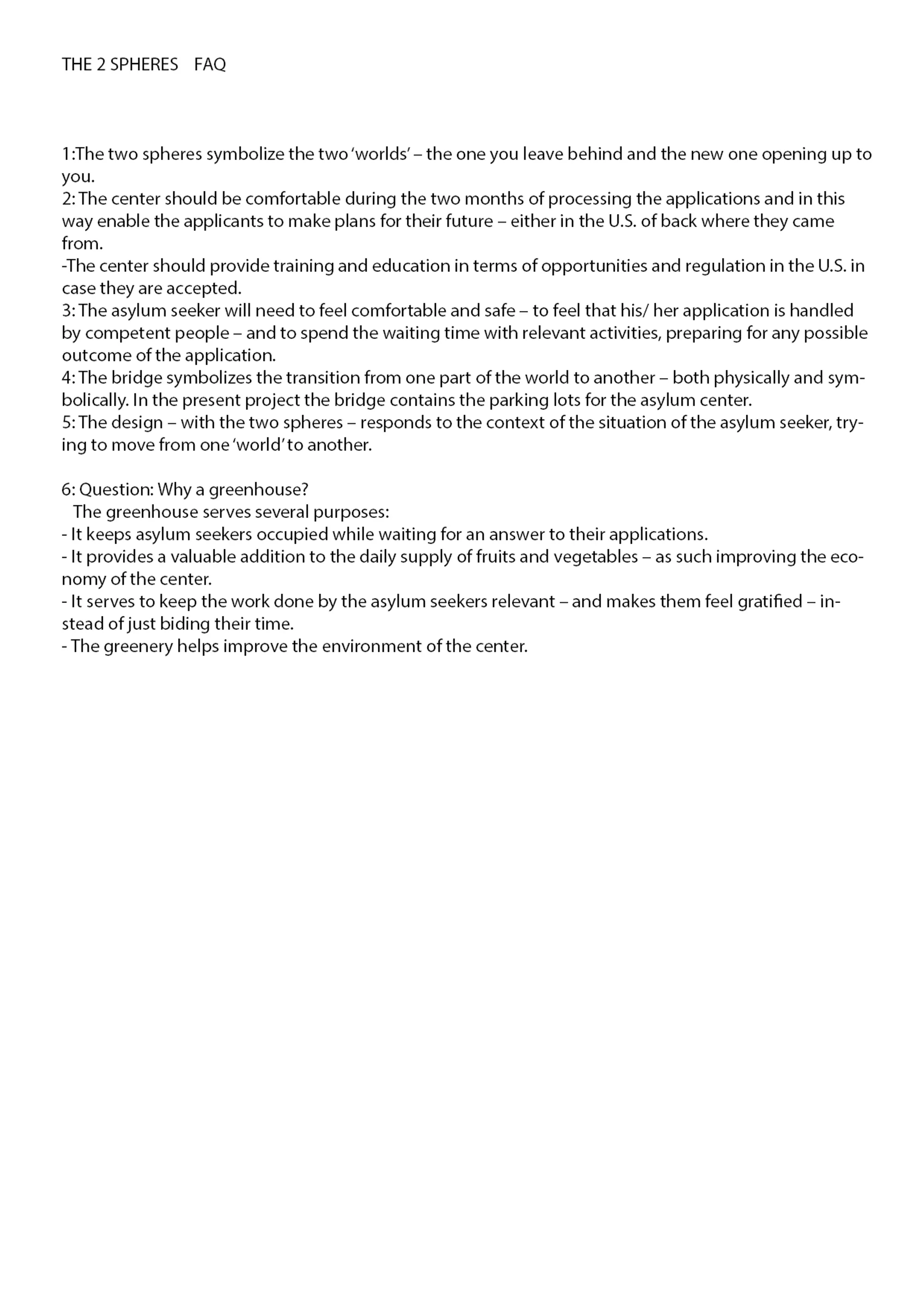 The 2 SPHERES FAQ