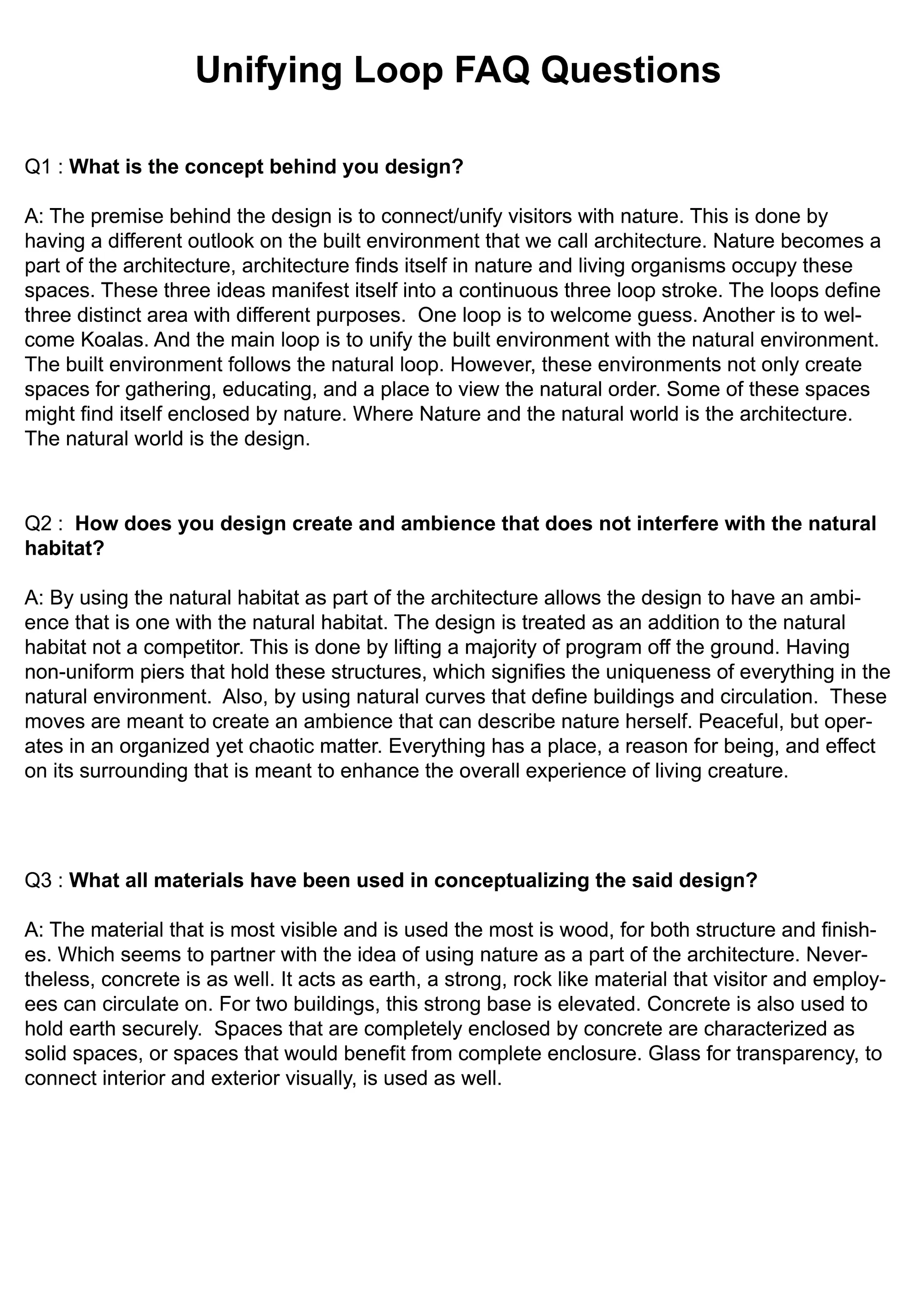 FAQs 1-3