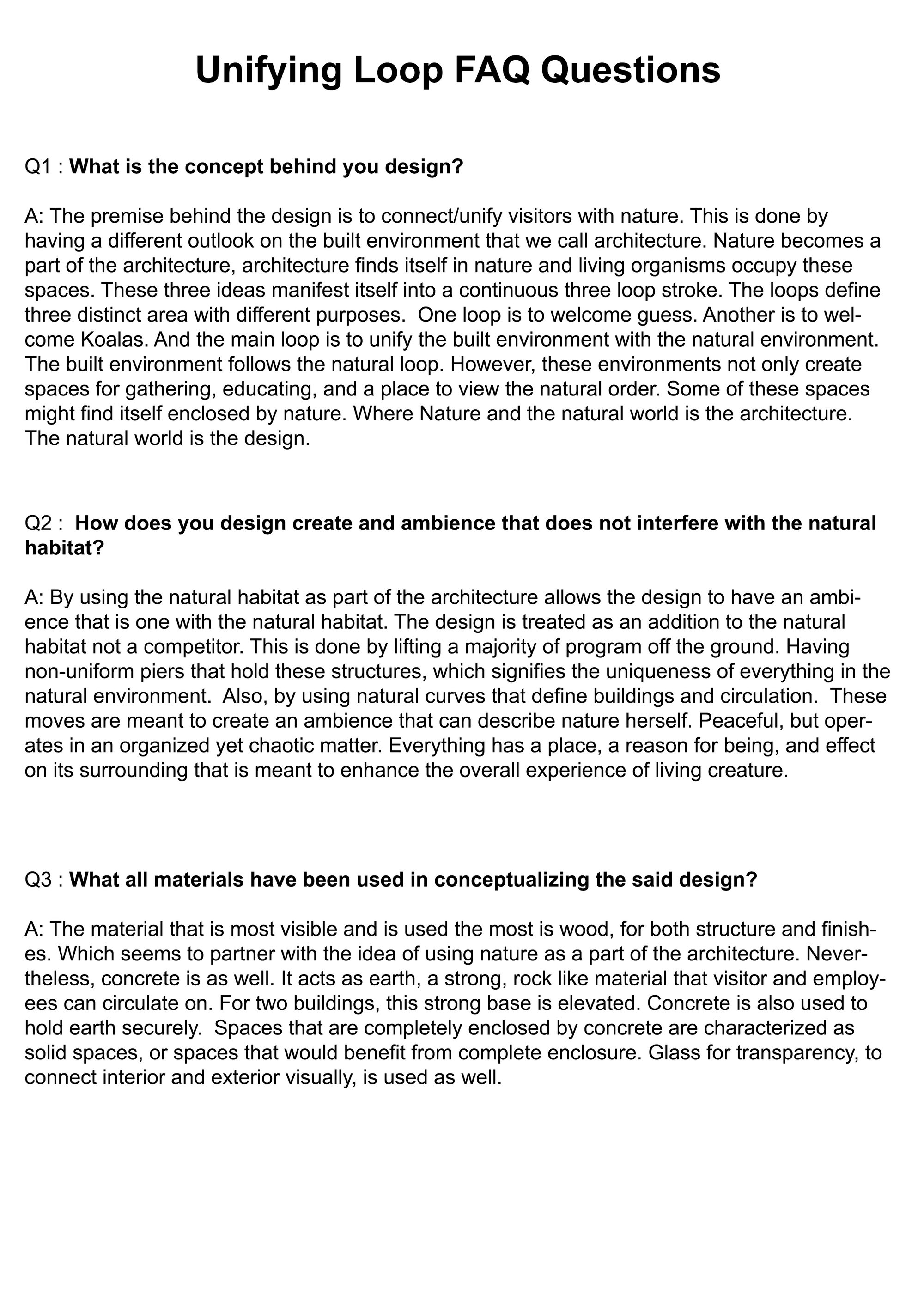 FAQs 1-3