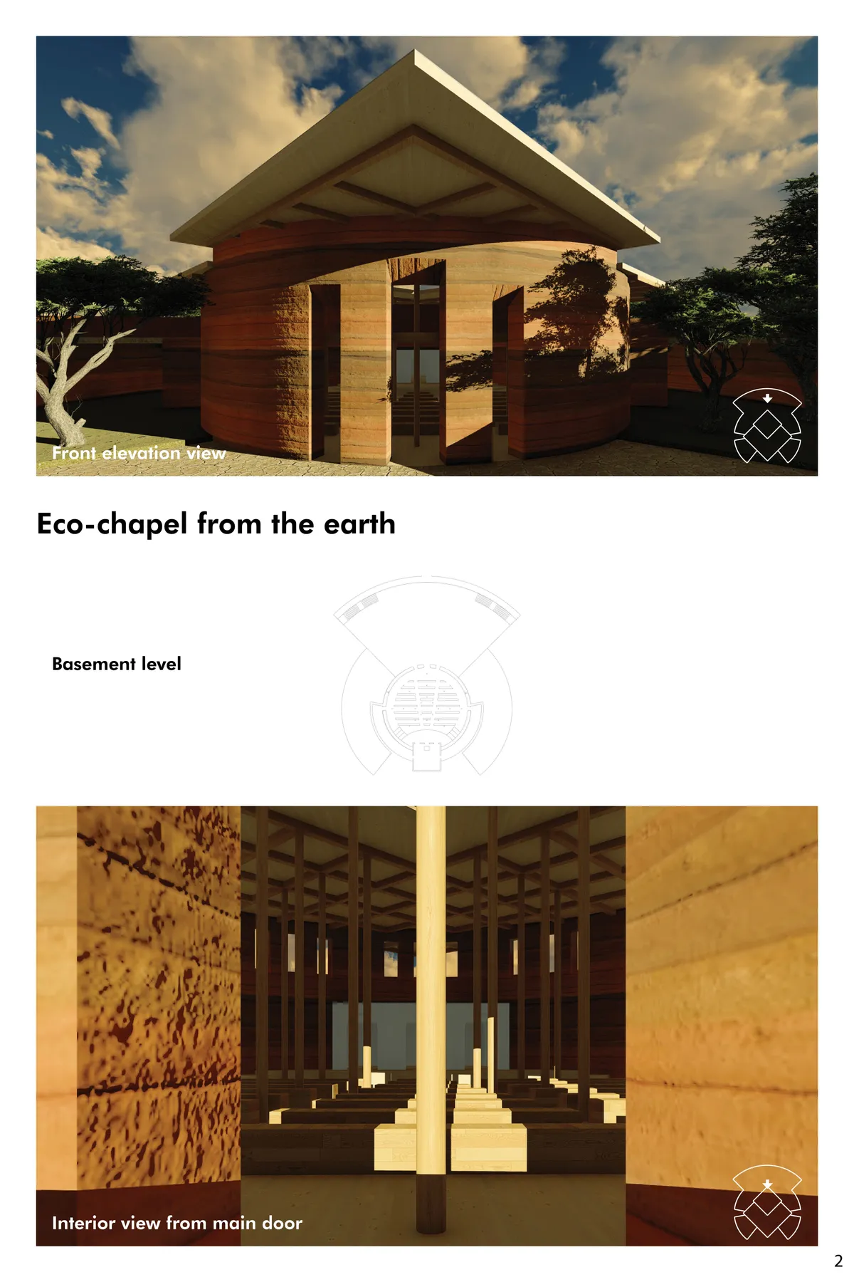 Eco-chapel from the earth