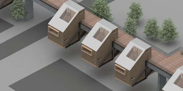 Clip-on houses