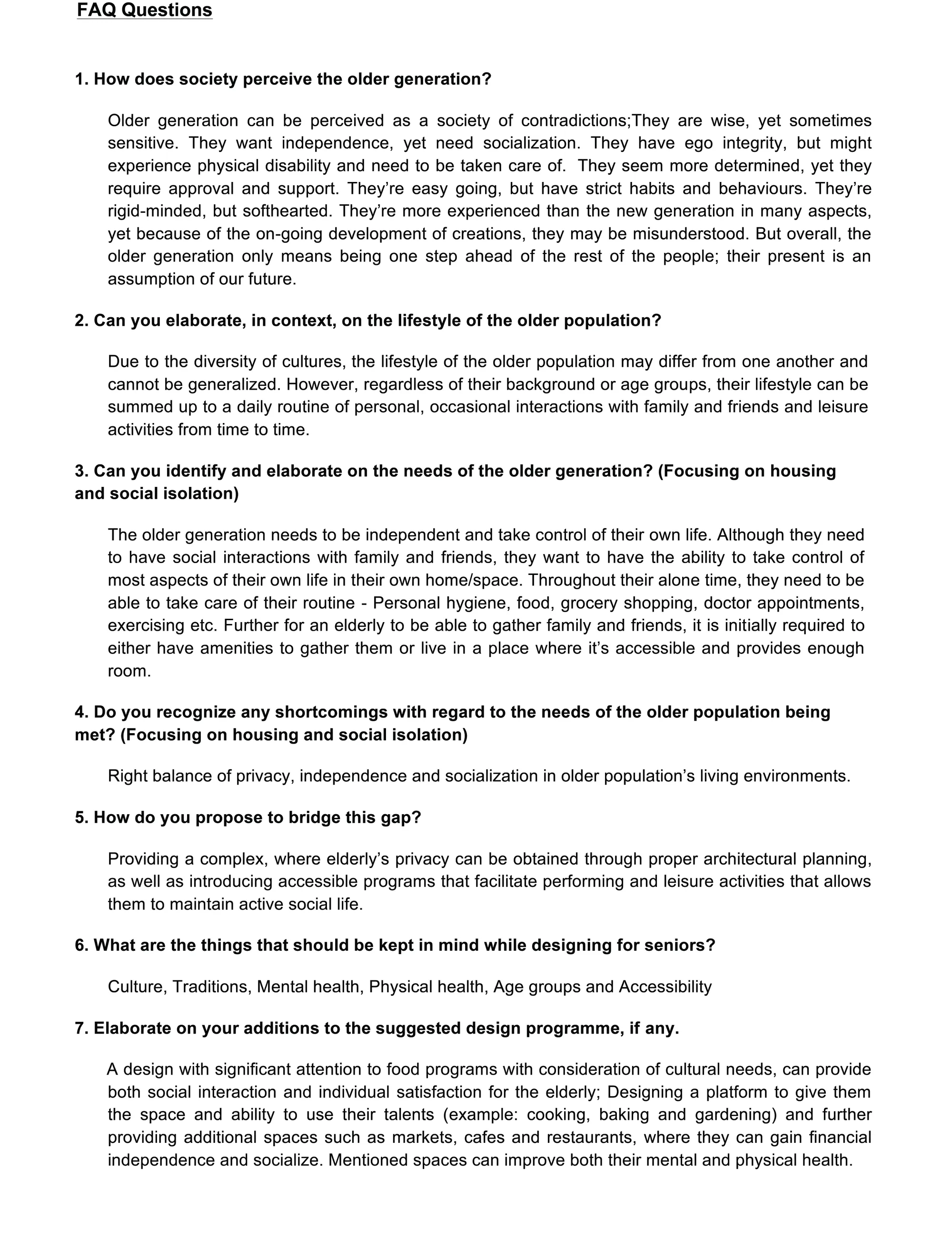 FAQ Questions