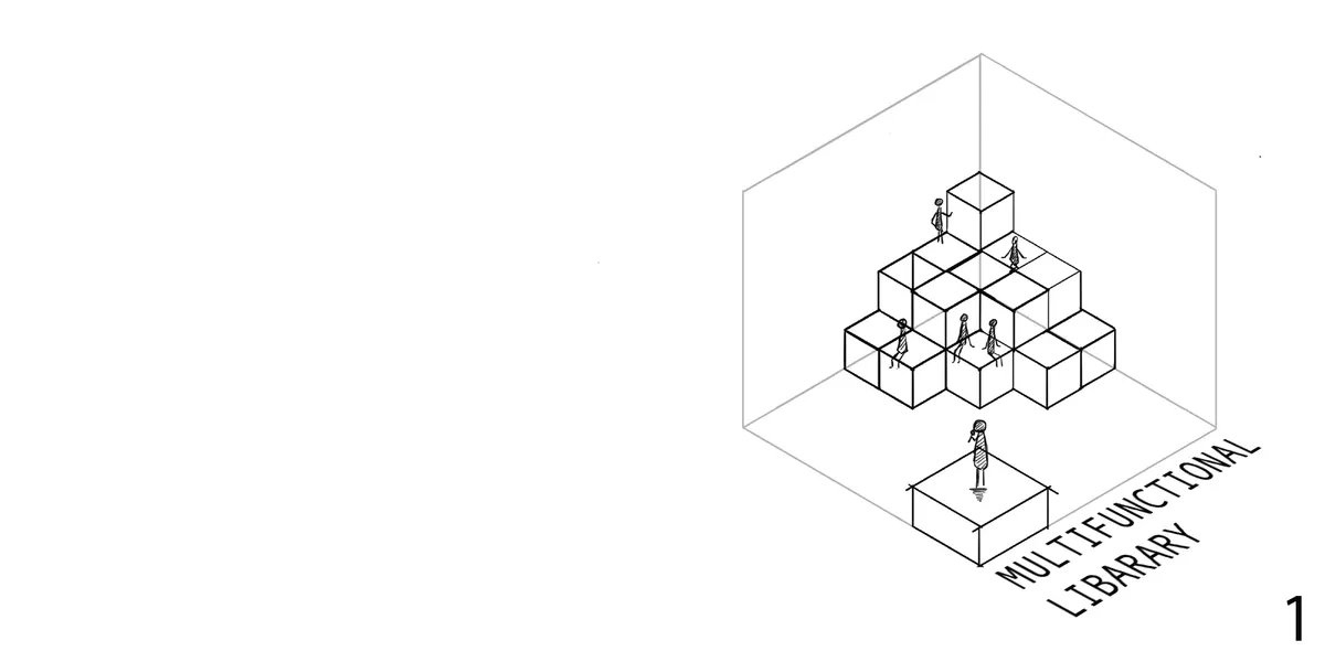 Bookshelf (Multi-functional Library)