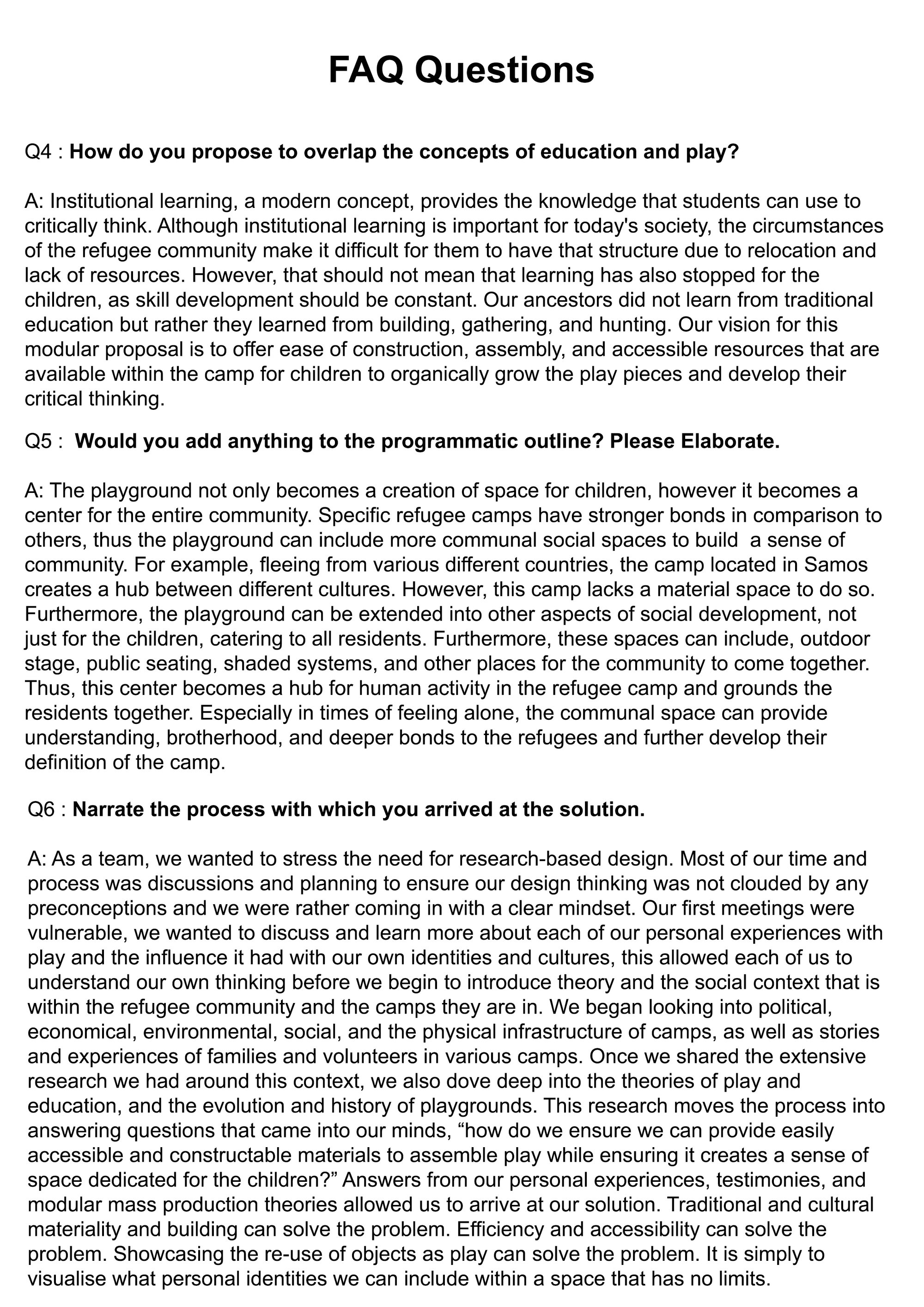 FAQ (Q4-6)