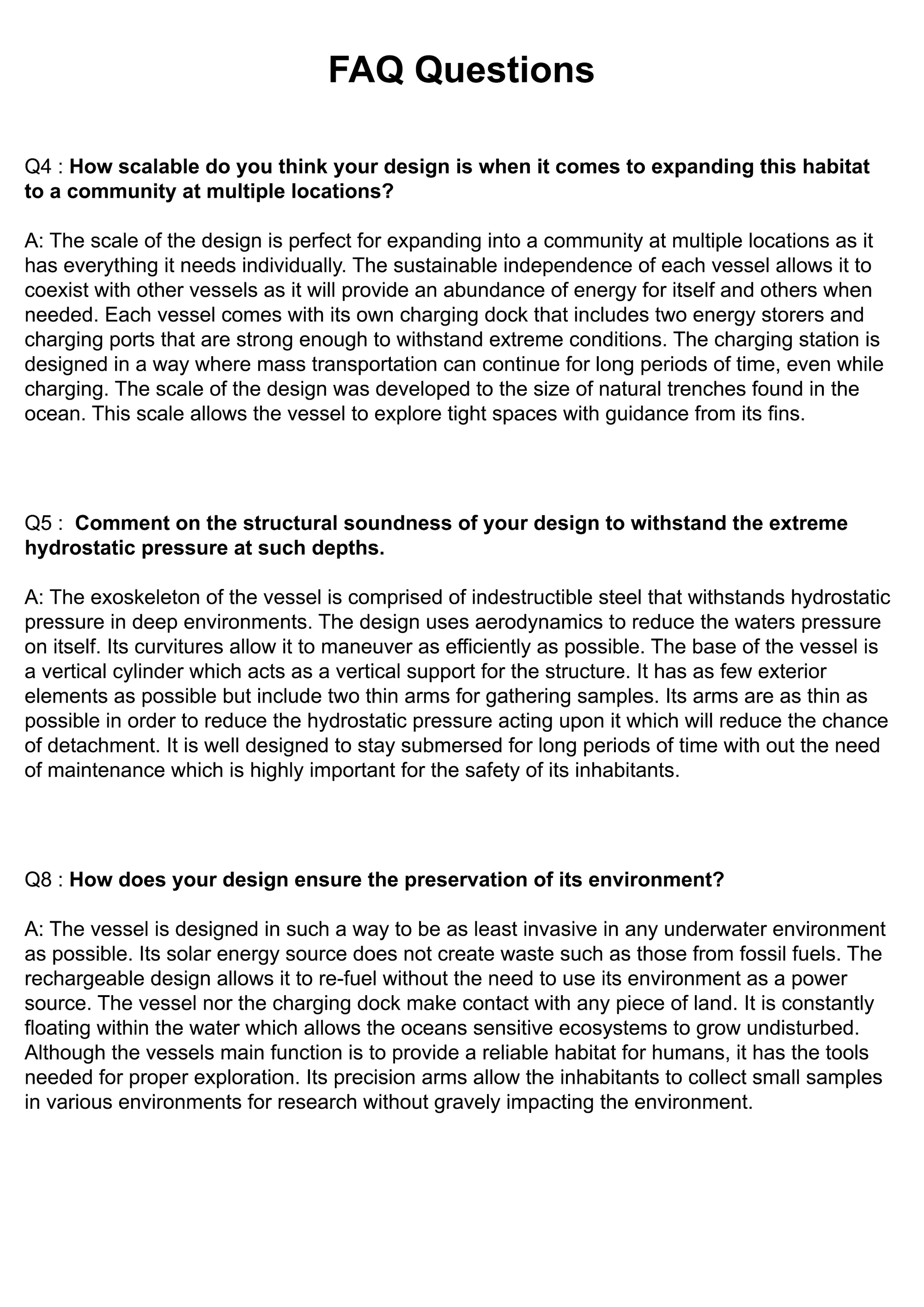 FAQ Questions 2