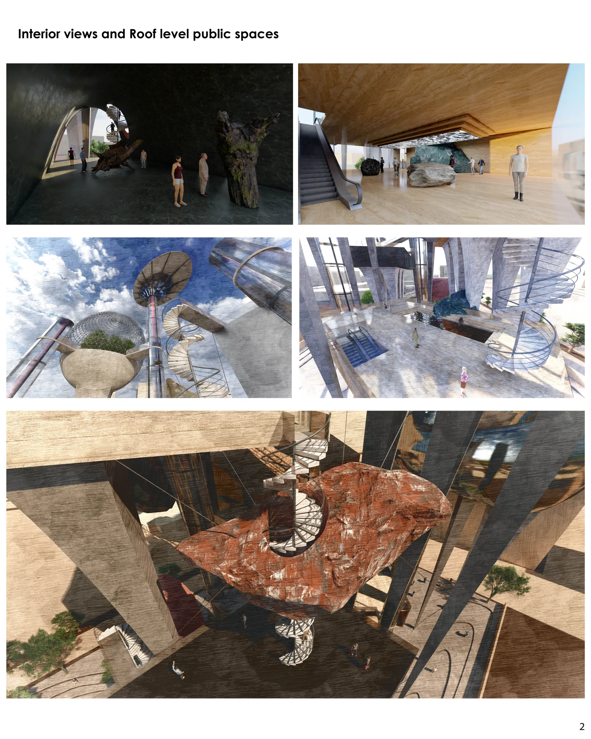 Interior Views and Internal public spaces