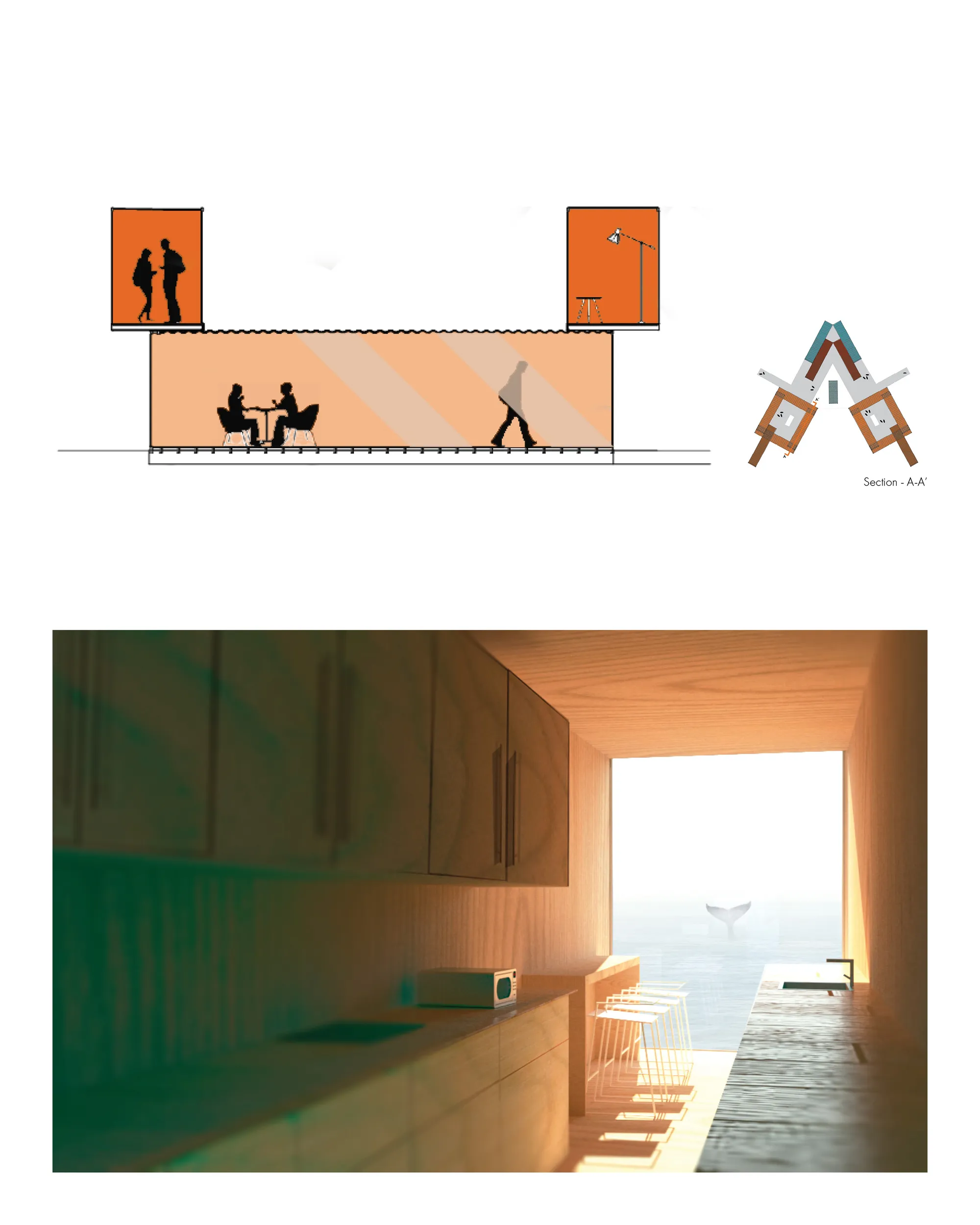 Key section and corresponding render