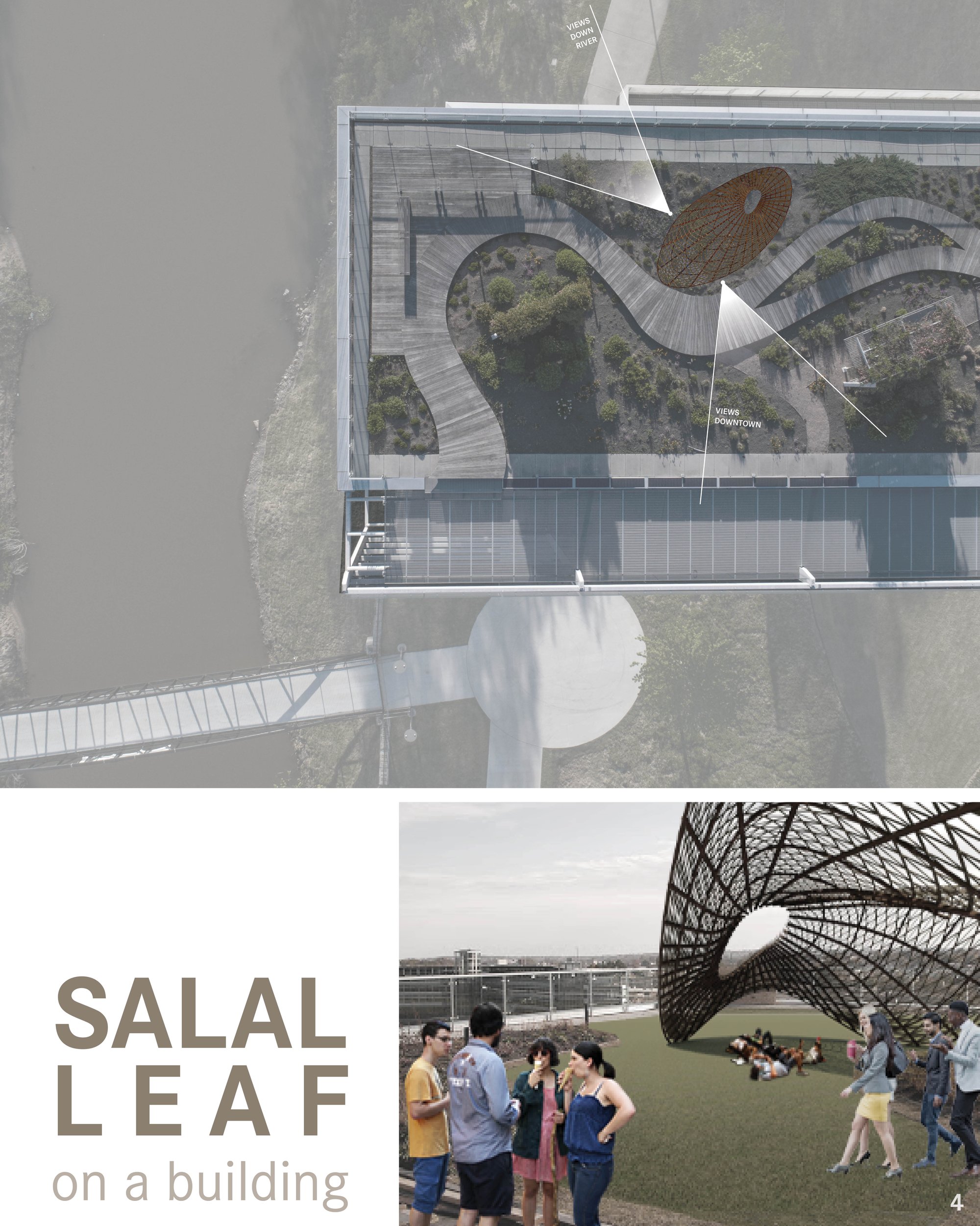 The Salal Pavilion on a Building