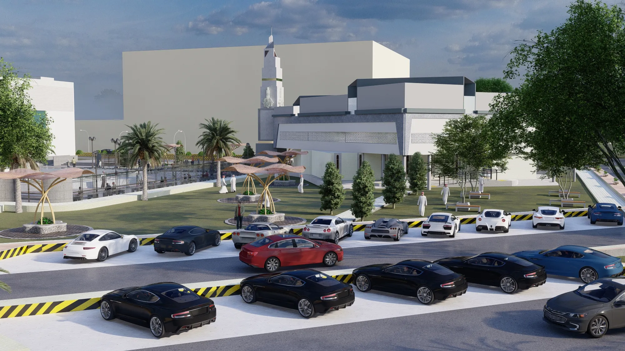 Proper parking access space
