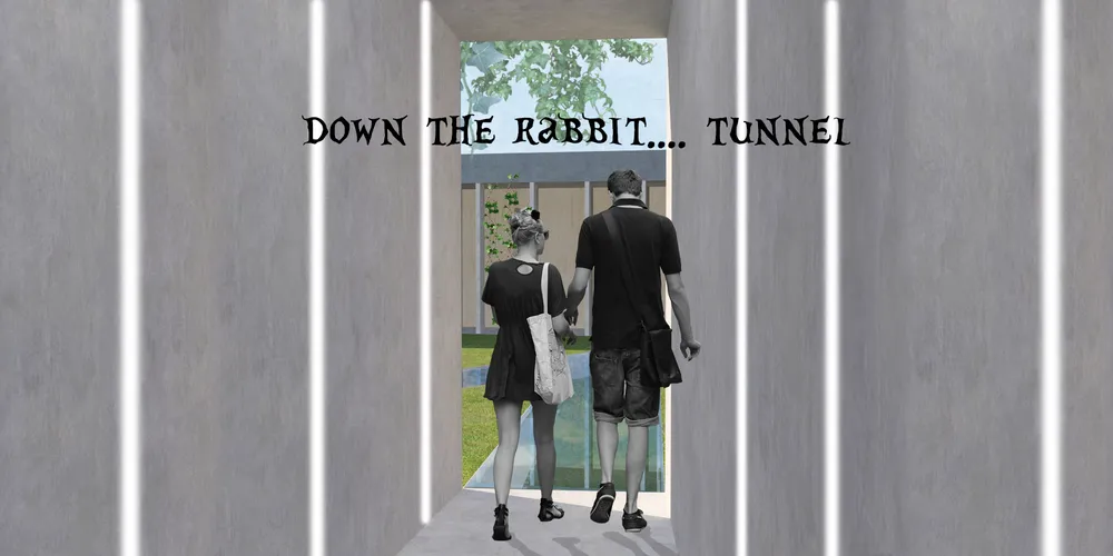 Down the tunnel...