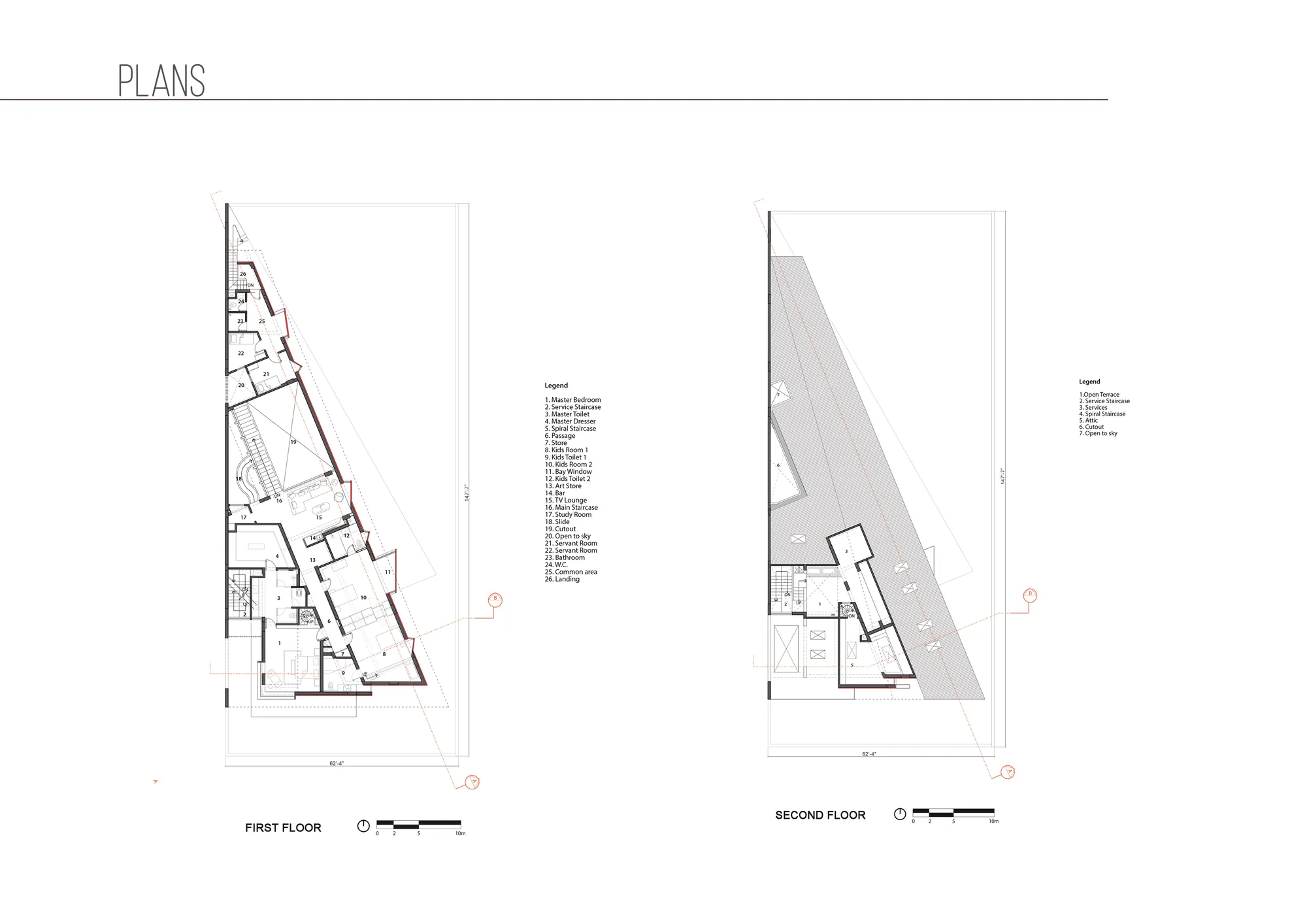 First & Second Floor Plan