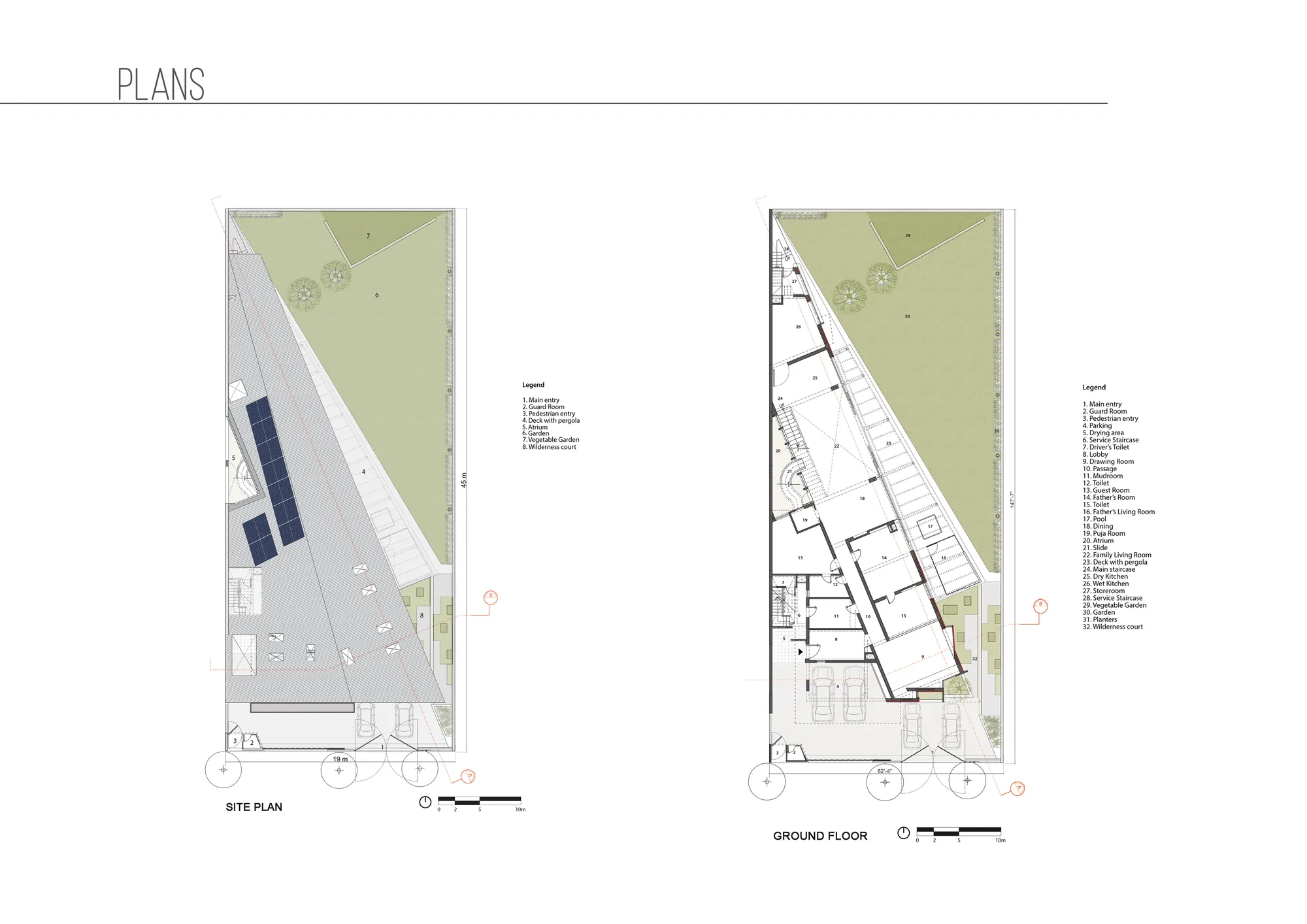 Site & ground floor plan