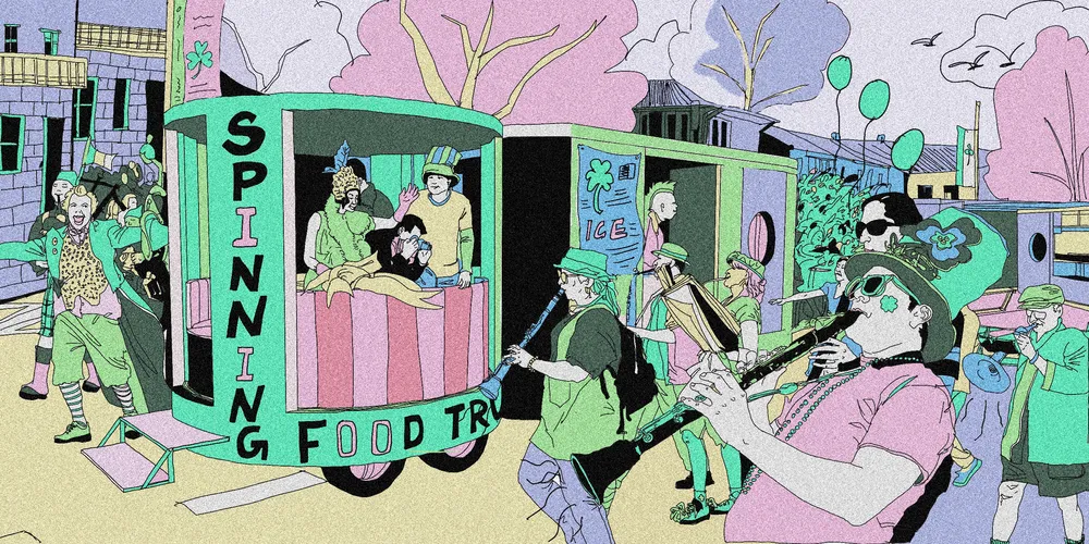 Spinning Food Truck