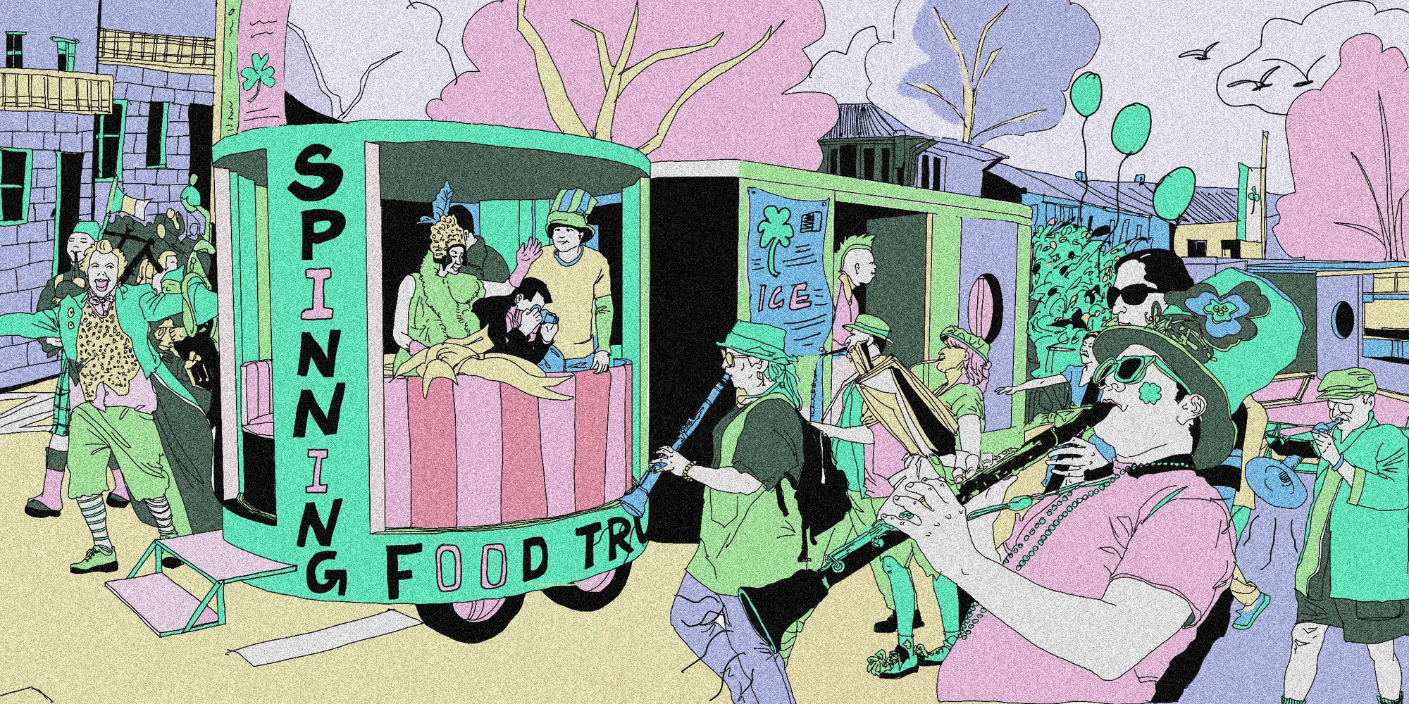Spinning Food Truck