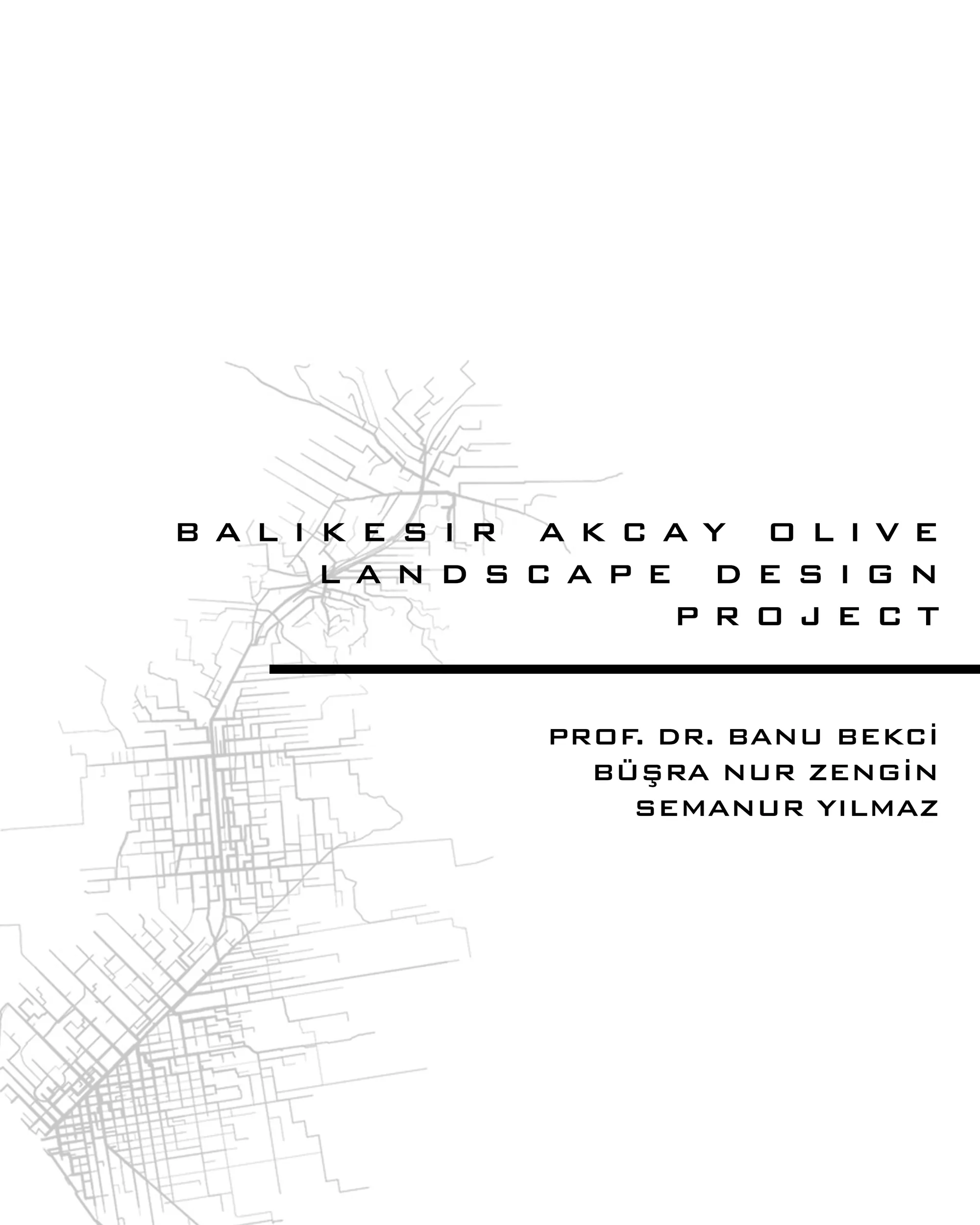 BALIKESIR OLIVE GROVE LANDSCAPE DESIGN PROJECT