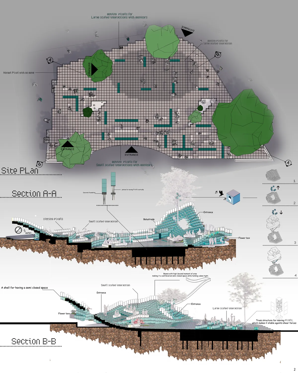 A Pixelized Idea Of Space