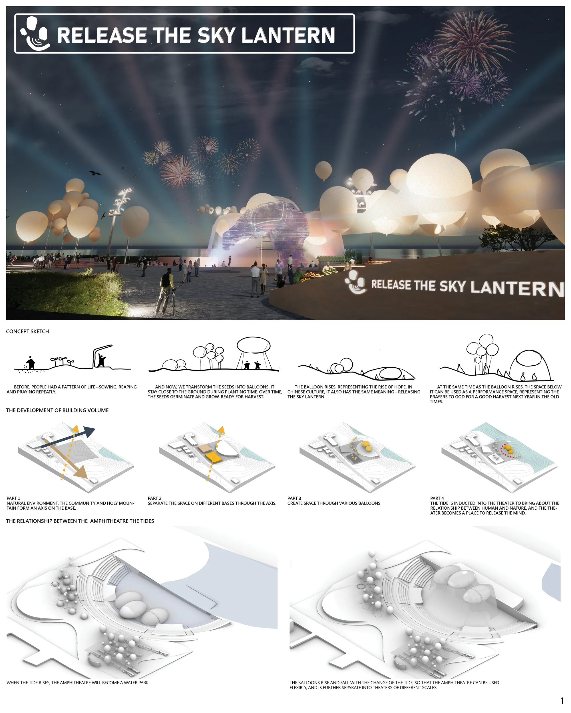 Release the sky lantern 01