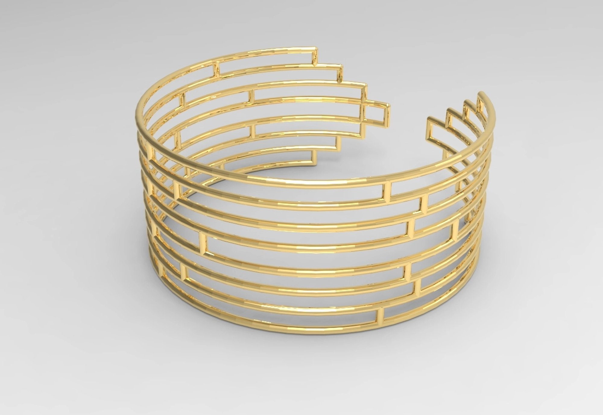Spiral Grid Bracelet