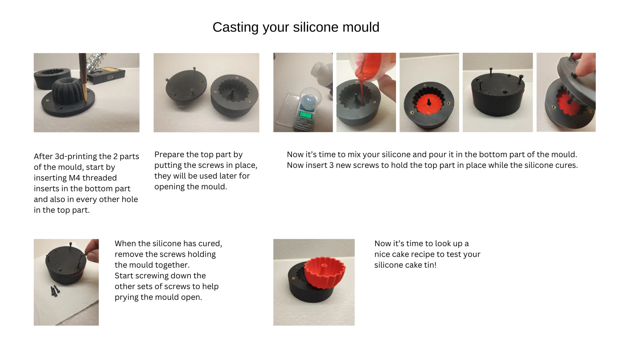 DIY - silicone baking tin