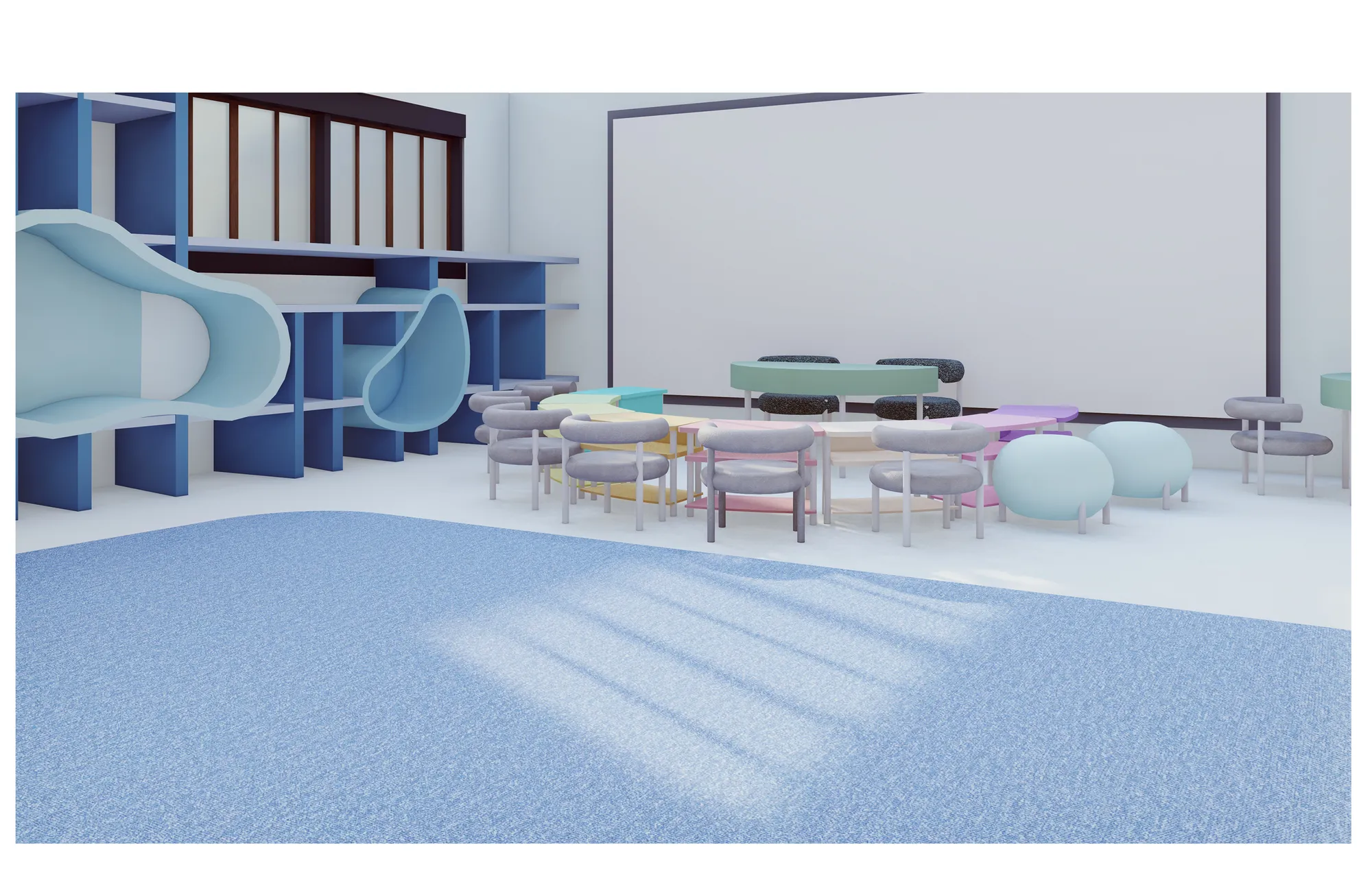 Indoor View of a Classroom