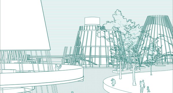 Jakarta visitor center - Three faces of water