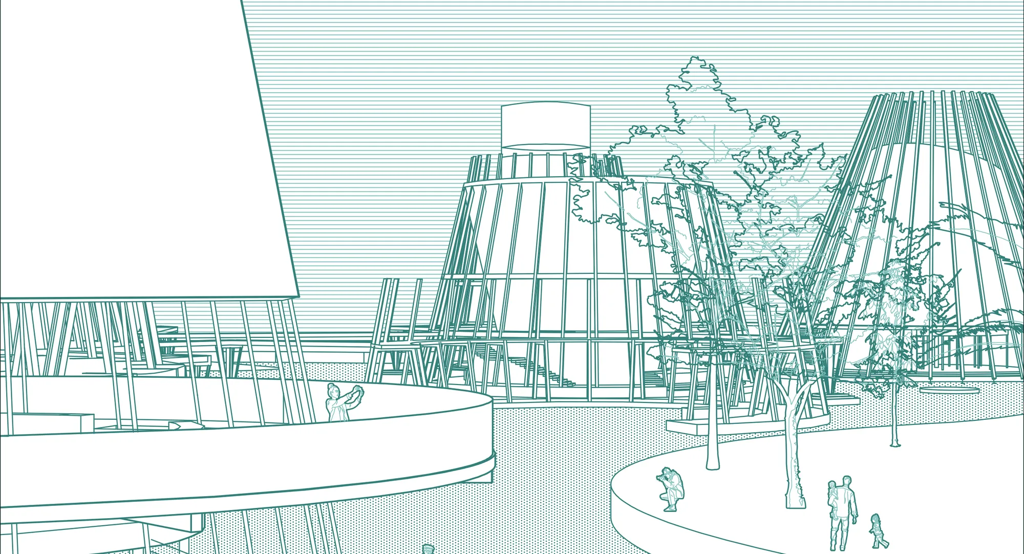 Jakarta visitor center - Three faces of water