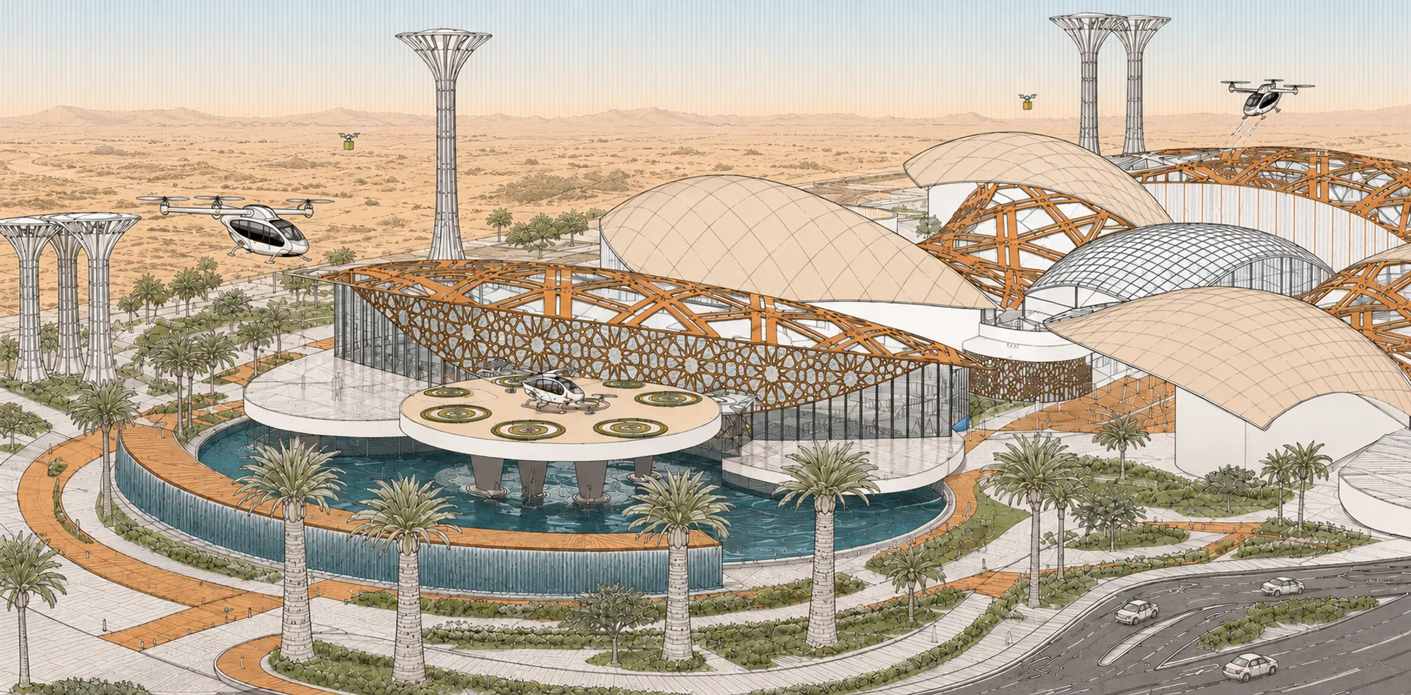 Al Hijrah Vertiport, Jeddah, KSA