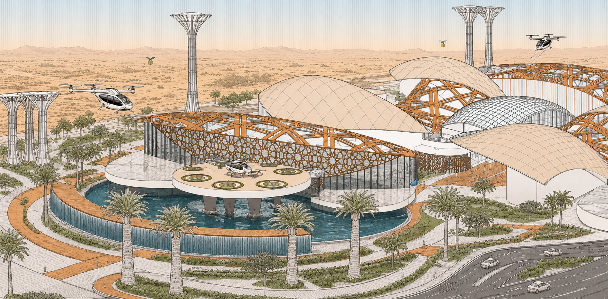 Al Hijrah Vertiport, Jeddah, KSA