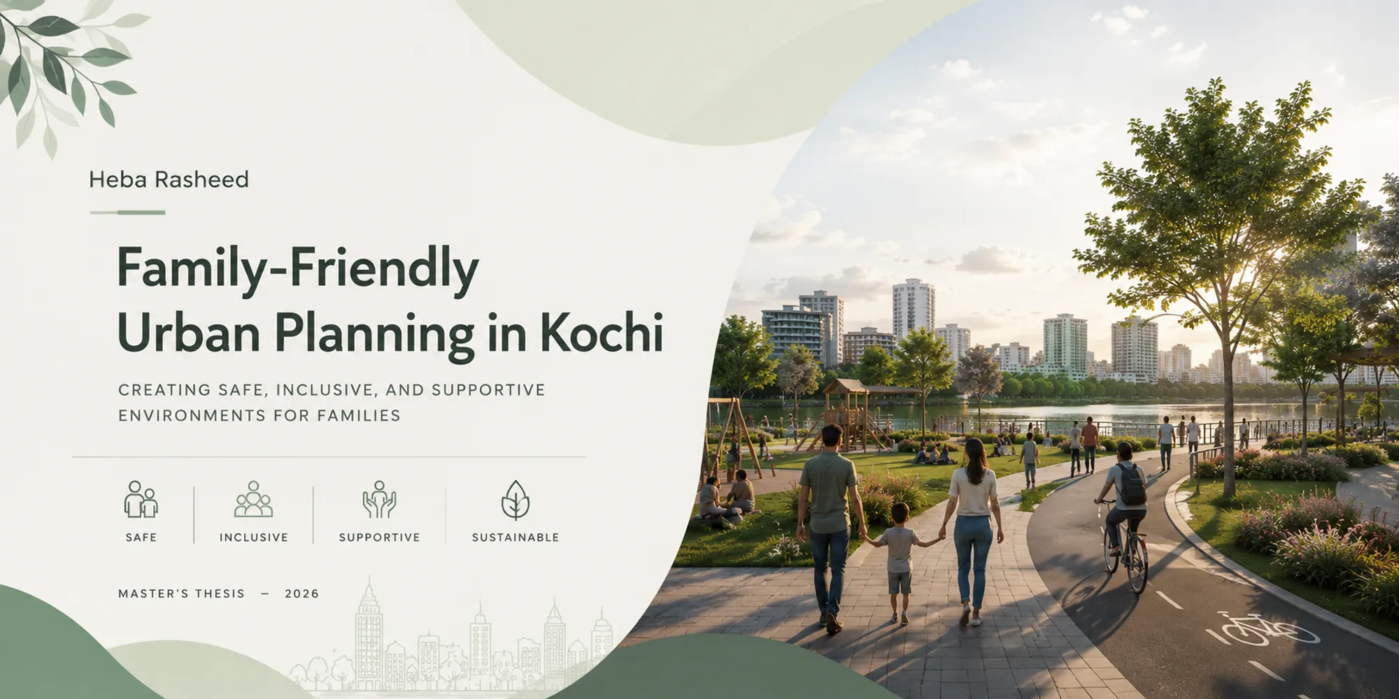 Heba Rasheed – Family-Friendly Urban Planning in Kochi – Master's Thesis – 2026