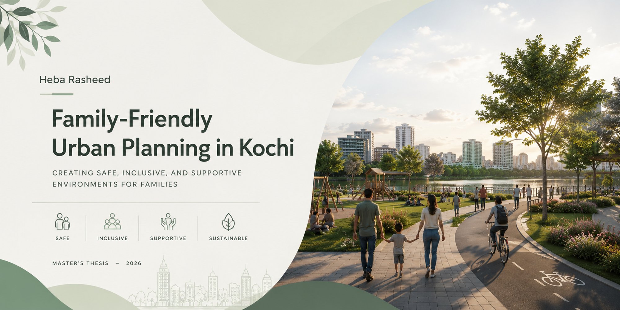 Heba Rasheed – Family-Friendly Urban Planning in Kochi – Master's Thesis – 2026