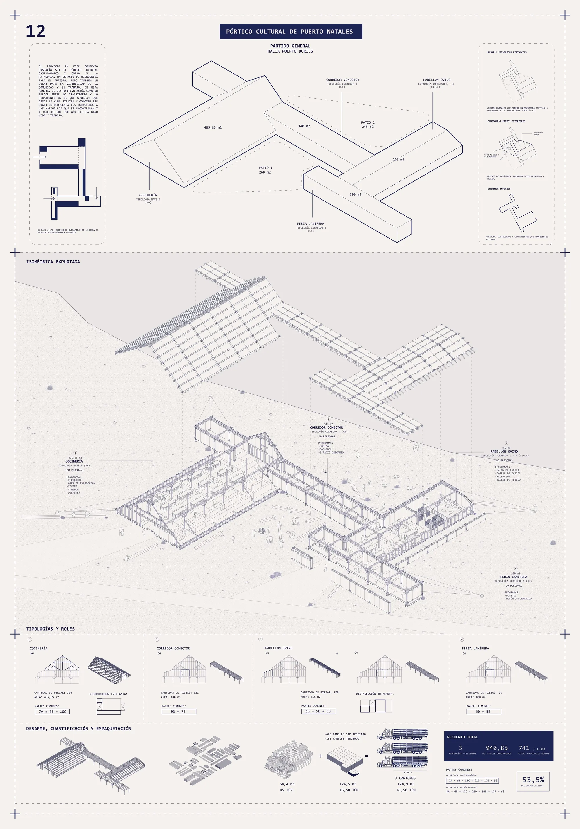 11. Design strategy. Cultural gateway of Puerto Natales