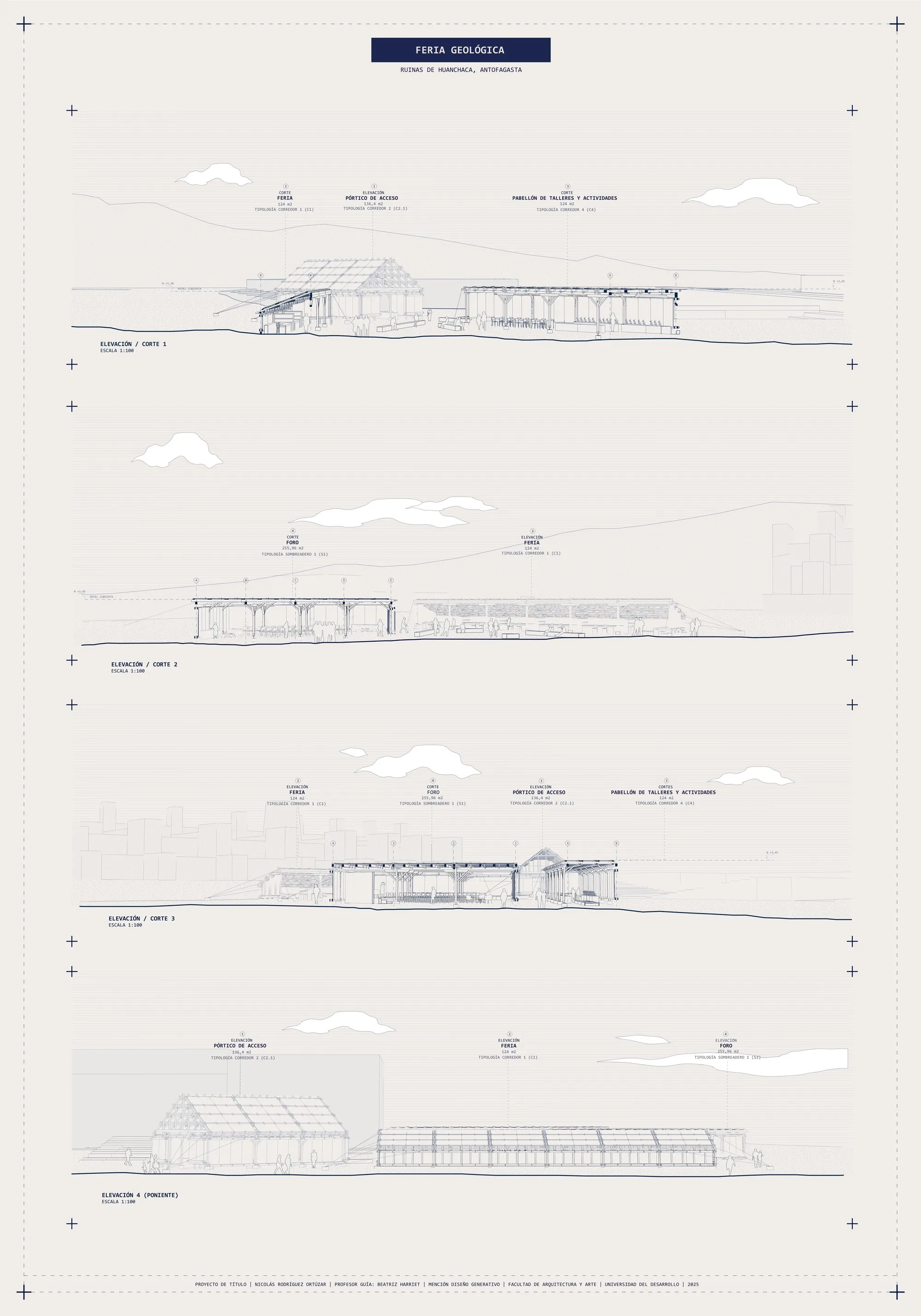 13. Geological fair. Sections/elevations