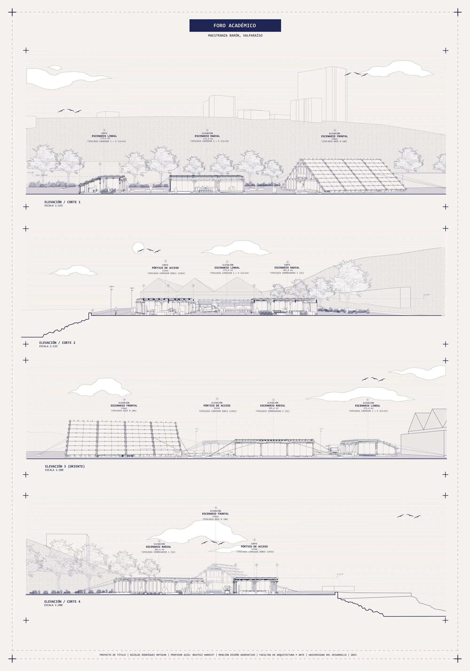 15. Academic forum. Sections/elevations