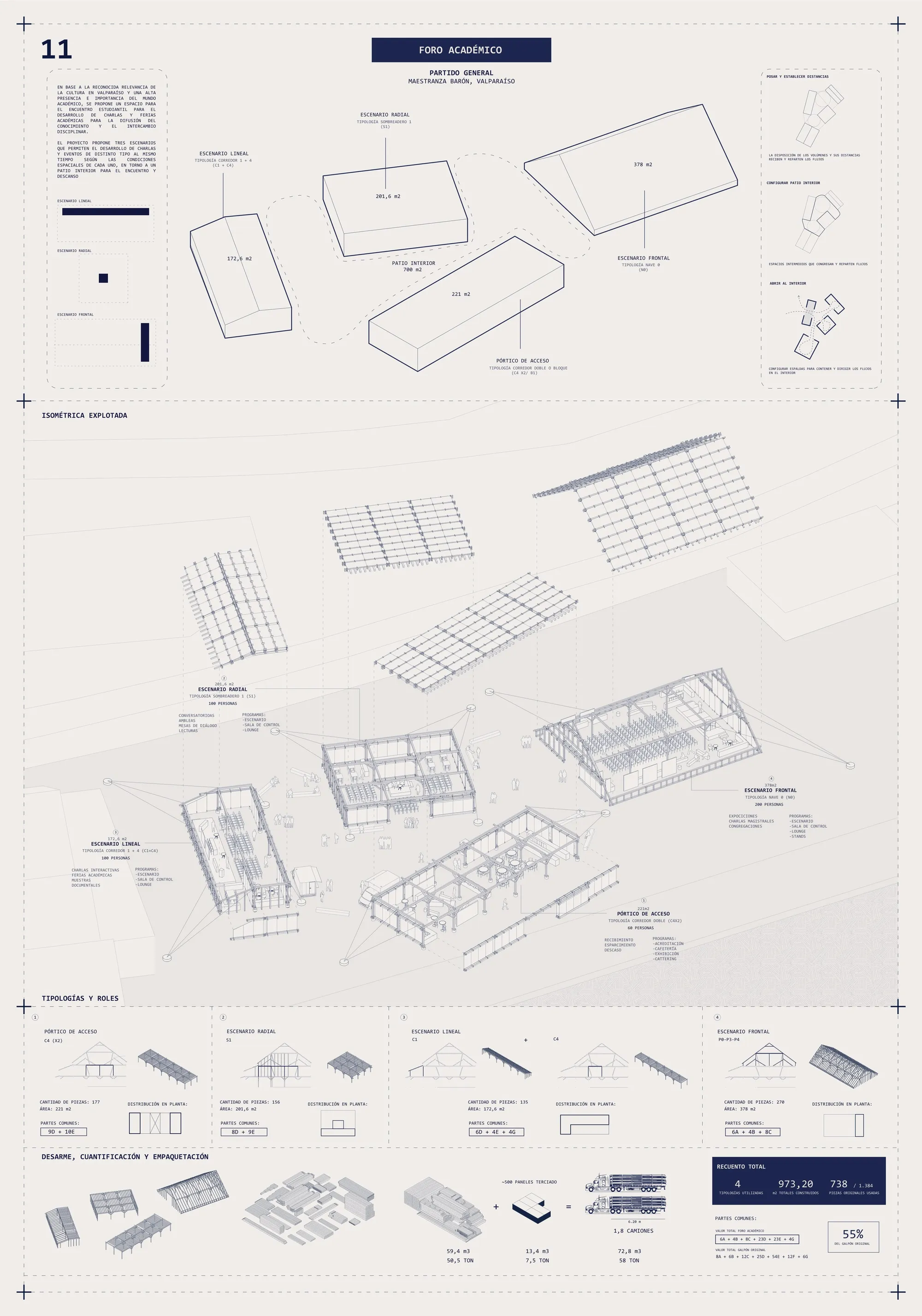 10. Design Strategy. Academic forum in Valparaiso, Chile