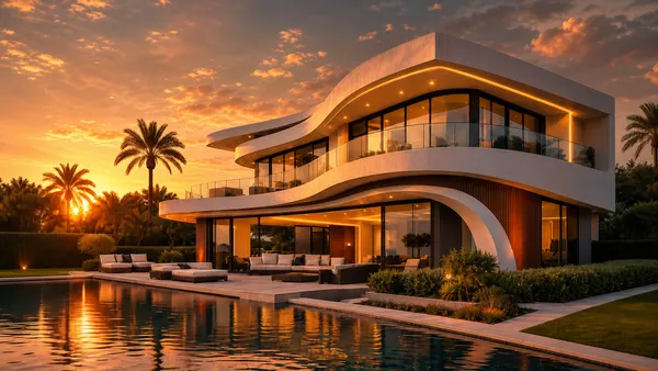 The Sculptural Monolith: Conceptual Organic Villa