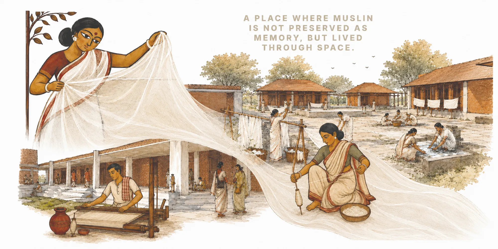 Calibrated Revival Weaving Heritage Through Spatial Continuity