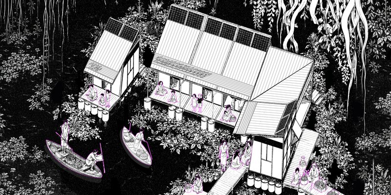 Grounded in Water: A Living Framework in Wetland Landscapes / Design Thesis on Adaptive Wetland Livi