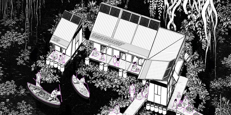 Grounded in Water: A Living Framework in Wetland Landscapes / Design Thesis on Adaptive Wetland Livi