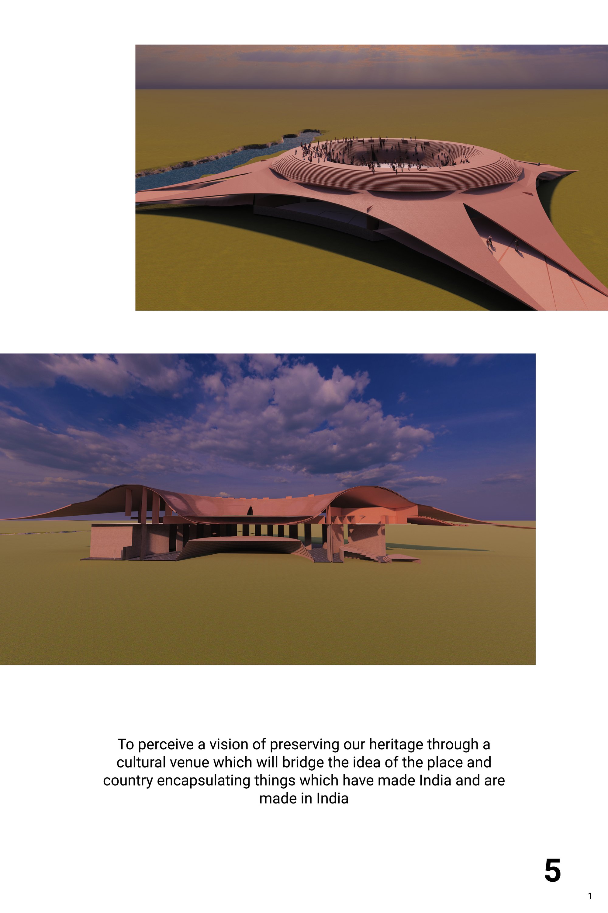 View and conceptual section