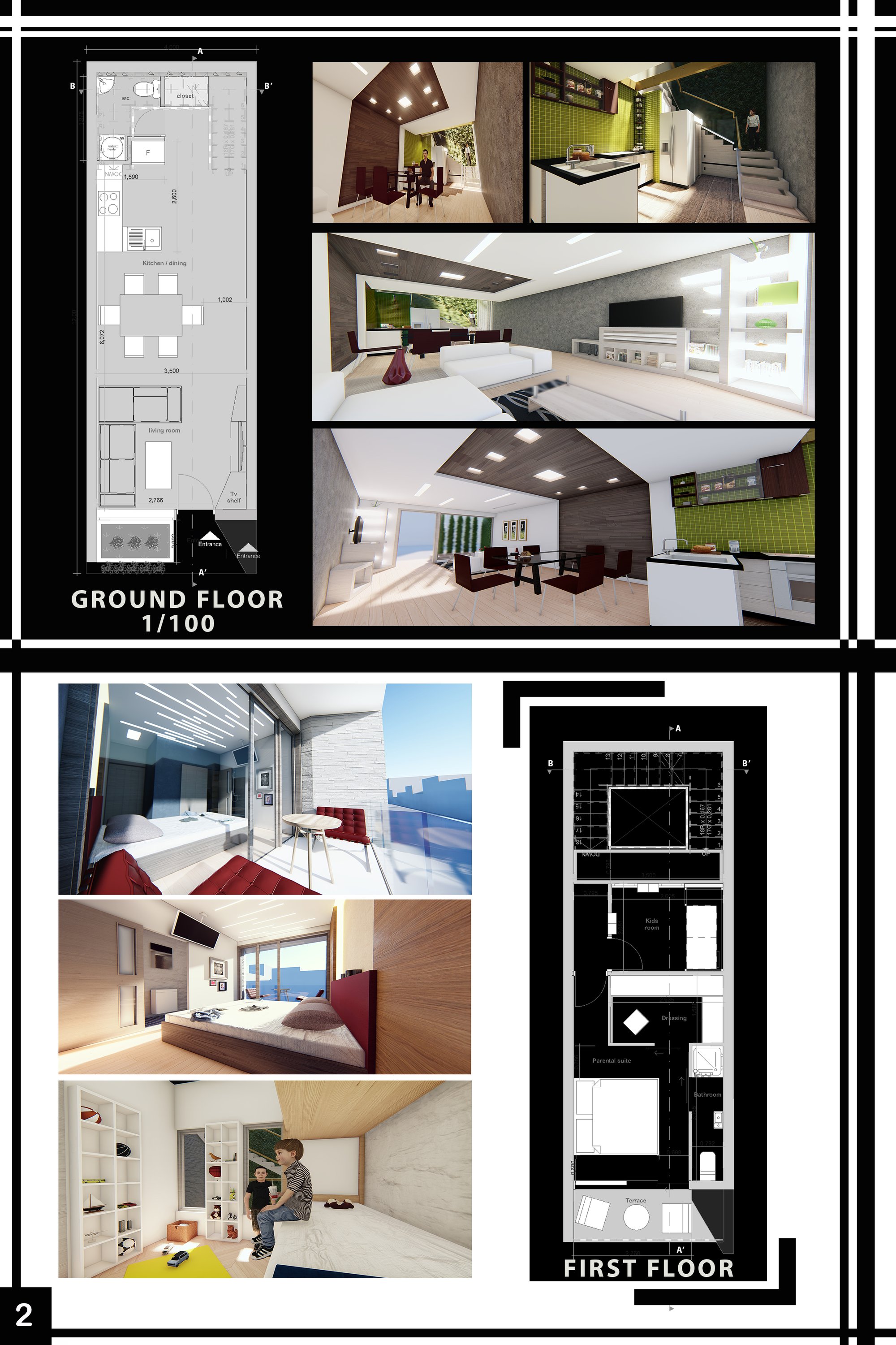 Ground and first floors